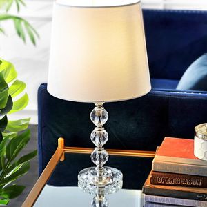 Lâmpadas de mesa Lâmpada quarto de cabeceira simples moderna cristal quente casa decorativa
