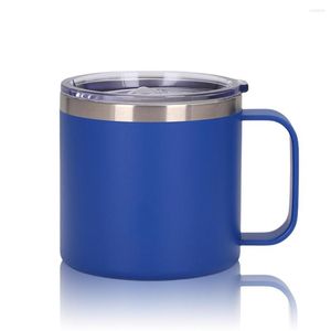 Canecas caneca portátil de aço inoxidável com alça de tampa Camper a vácuo de leite com copo de copo de copo para camping house house Outdoor Carro