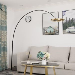 Lampy podłogowe Złota Lampa żyrafa czytanie sypialni światła nowoczesne drewniane kandelabra