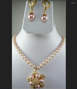 Halsband örhängen set smycken vit/rosa pärlröd/grön fin sten/tiger ögon stenhänge