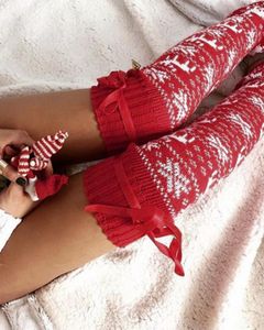 Mulheres Socks 1Pair Fashion Christmas Elk Mid-Falf Comprimento da meia rena Long feminina meia