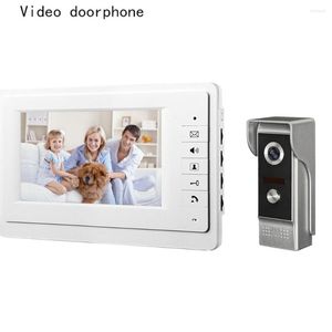 Video Door Phones Wired Doorbell Intercom System 7 Inch High Definition Color Screen And Night Vision Camera Phone For Villa