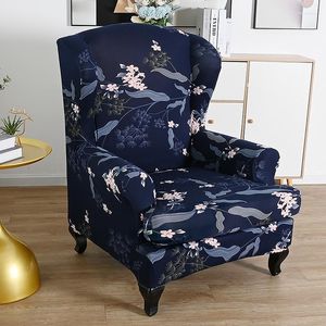 Pokrywa krzesła nowoczesne spandekne skrzydło tylne okładka elastyczna fotela kreskówka kwiatowa sofa pojedynczego siedzenia sofa sliźniacza