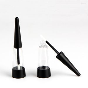 Garrafas de armazenamento 10/30pcs Bottle de brilho labial vazio Tubos de formato de cone preto