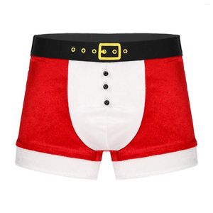 Underbyxor m￤ns trosor sammet boxare elastiska midjeband boxare kort l￥g midjebulge p￥se shorts jul underkl￤der s￶mnkl￤der