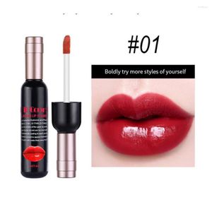 Lip Gloss Colorful Wine Bottle Shape Tint for Women Maquiagem Líquido de líquido de d'água Líquido Red Lips Lipsloss Cosmético também