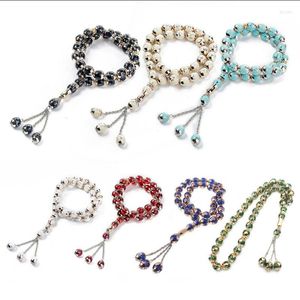 Strand 33 Grains Muslim Fashion Rosary Prayer Beads Chain Islam Worry Bead Religion Worship Supplies For Families Friends 918F