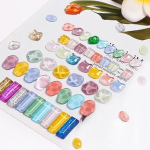 Kits de arte de uñas 48pcs tabla de color útil pantalla transparente exhibición de la placa de diseño multicolor punta tarjeta de muestra