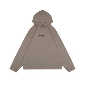 DUYOU KHAKI Vintage Nakış Paris Hoodies Lüks Tasarımcı Erkek Hoody Kadın Sweatshirts Pamuk Baskı Sueter Hombre Heather Pullover Hoodies Adam DY040