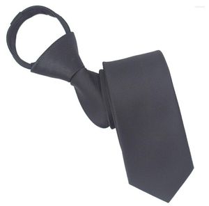 Bow Ties Zipper för män 18,5''x2.36 '' Skinn företag Förbundna rena slips kostymer tillbehör svart röd marinblå lat lat