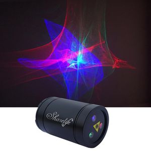 ShareLife Mini Portable RGB Aurora Effect Laser USB Projector Light 1200mA Battery for Home Party DJ Outdoor Stage Lighting DP-A333Q