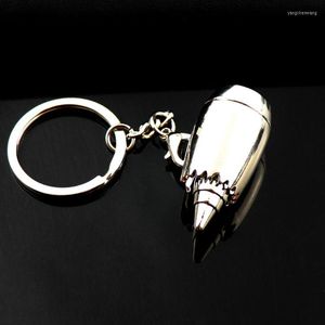 Kliny Kreatywne samolot turbinę wisiorek kluczowy pierścień moda klawisza kluczy do przechowywania przenośna biżuteria silnika srebrna dekoracja