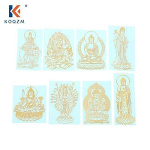 Thailand Buddha Hide Their Faces and Nana Metal Sticker Decal for Car Cellphone Laptop Tablet Skateboard