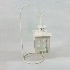 Kerzenhalter Schwarz/Weiß Marokkanische Hochzeit Licht Romantische Halter Retro Hängende Laterne Lampe Dekor Für Abendessen Hause G99A