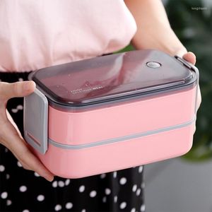 Servis uppsättningar Portable Bento Box Multi-Layer stor kapacitet Termisk isolering Lunch 304 Rostfritt för barnkammararbeten Picknickresor