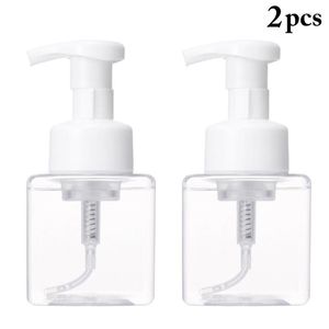 Bottiglie di stoccaggio 2PCS 8oz Dispenser di sapone schiumogeno Creativo Pompa a mano Bottiglia di schiuma trasparente Make Up Shampoo Lozione Contenitori