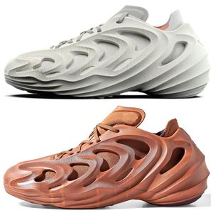 Alışveriş Adifom Q Tasarımcı Sandal Ayakkabı Kozmik Yolu Mars Neptün Erkek Kadın Terlik Siyah Karbon Gri zanaat