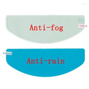 Motorcycle Helmets 2Pc Helmet Anti-fog Film And Rainproof Durable Nano Coating Sticker Universal Accessories