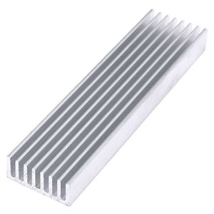 Extrudierter Aluminium-Kühlkörper für Hochleistungs-LED-IC-Chip-Kühler, Kühler, Kühlkörper, Drop Ship 100 25 10 mm