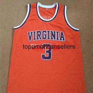 Jeff Lampa #3 Virginia College Retro Basketball Jersey Męskie zszyte niestandardowe