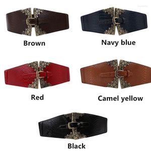 Belts Crocodile Pattern Belt Fashion Adjustable Waist PU Leather Metal Buckle Pin Ladies Dress Wild Waistband