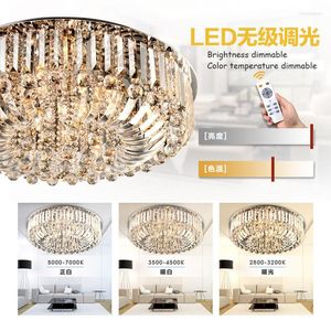 Plafoniere LED Crystal Light Plafoniere Lampare Techo Salon Per Casa Lampada Dcor Lanterna Lampara