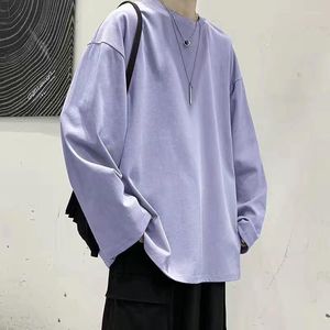 Männer T Shirts Übergroße Solide 17 Farben Pullover Hoodies Für Männer 2022 Herren Streetwear Harajuku Sweatshirts Langarm Koreanische Kleidung frauen