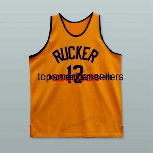 Benutzerdefiniertes Rucker Park NYC 13 Basketball-Trikot, genäht, Orange, beliebiger Name und Nummer