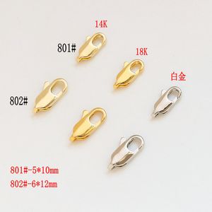 Clasps & Hooks for Women Diyi Necklace Jewelry Findings & Components Gold Silver Color Handmaking