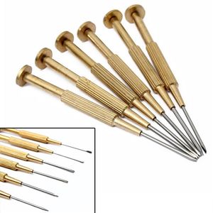 6pcs Precision Jewelers Watch Screwdrivers Set Kit Phillips & Flat Repair Tools The Quality For Watchmaker265V