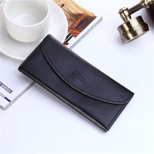 كلاسيكية قياسية كلاسيكية أزياء الجلود طويلة المحفظة Moneybag Zipper Pouch متعدد الألوان رمز تاريخ الجيب المذكرة COMPARTME1979