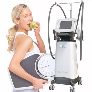 Senaste 4 handtag muskelstimulator Maskin Viktf￶rlust Slimming Apparat Elektrisk muskelstimuleringsinstrument