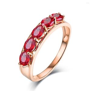 Cluster Rings Moonrocy Cubic Zirconia Crystal Cz Blue Green Red Finger Jewelry Partihandel för Women Girls Gift Drop