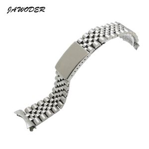 Jawoder Watchband Men Women13 17 20mm Pure Solid Solid Stoneless Polishing Band Band Strap Plessment Bracelets FO247U