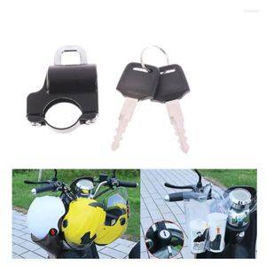 Motorcycle Helmets Universal Helmet Lock Handlebar 22-26mm Anti-theft Security Motorbike