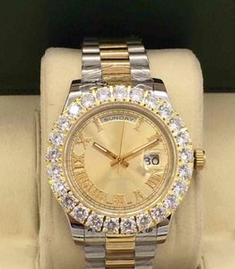 Masna mama Woman zegarek automatyczna mechaniczna Top Designer średnica 43 mm duży diament Nie naprawi stalowych męskich guzików sportowych zegarek maszynowy