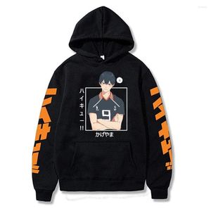 Herrtröjor anime haikyuu kageyama tobio casual sweatshirt