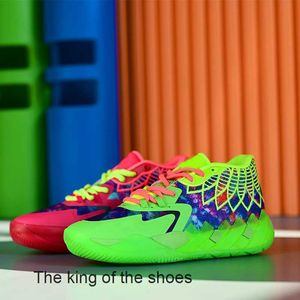 LaMelo Ball MB1 Männer Frauen Basketballschuh Grün Schwarz Rot Rick Morty Herren Trainer Atmungsaktive Outddor Sport Turnschuhe US 4,5-12