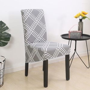 Krzesło obejmuje elastyczność wysoka powiększona powiększona okładka Jacquard odpowiednia do restauracji kuchennej biura domowe materiały dekoracyjne