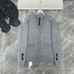 Designer men's autumn and winter cardigan sweaters fashion knitted jacketLuxury leisure comfortable business sweater