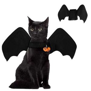 Hundehalsbänder, Leinen, niedliche Halloween-Fledermausflügel für Haustier, Katzenkostüme, Cosplay-Kleidung, lustiges Geschirr, Anziehzubehör, Zubehör T221212