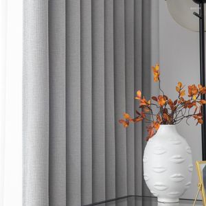 Curtain 2022 Curtains For Living Modern Light Luxury Pure Color Korean Fabric Thermal Insulation Dining Room Bedroom