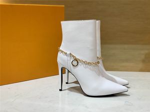 디자이너 럭셔리 여성 Janet Ankle Boots 부츠 실루엣 부츠 오리지널 박스