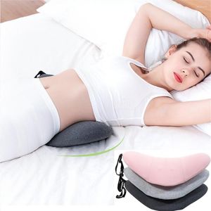 Almohada memoria transpirable cintura lumbar para asiento de autom￳vil para el dolor de espalda soporte para la cama de embarazo sof￡ almohadas de sue￱o