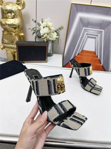 Женская дизайнерская роскошная жаккардовая обувь Muller, сандалии, шлепанцы