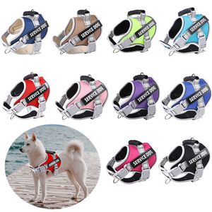 Dog Collars Leashes Pet Dogs Harness For Medium Large Dog Chest Strap Reflective Golden Retriever Vest Harness Dogs Walking Training Pet Supplies T221212