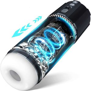 Sex Toy Male ZEMALIA Automatic Masturbator Stroker - Masterbaters Cup with 8 Thrusting Rotating and 5 Vibrations Self Pleasure Pocket 9FEE