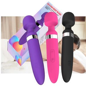 Sex Toy Wireless Dildos Av Vibrator Varda Mágica ENORME para mulheres Clitóris estimulador USB Massageador recarregável Toys adultos 18 uqoa