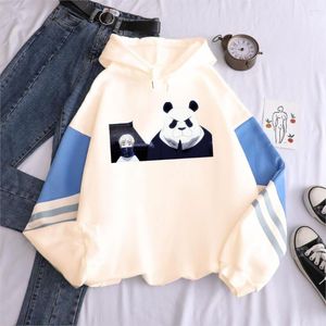 Męskie bluzy bluzy janpanize anime jujutsu kaisen zabawne panda inumaki drukowana bluza z kapturem unisex cartoon kostium męski zima