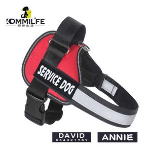 Dog Collars Leashes Nylon Personalized Harness Reflective Adjustable And Leash Set Small Medium Large With Name Tag T221212